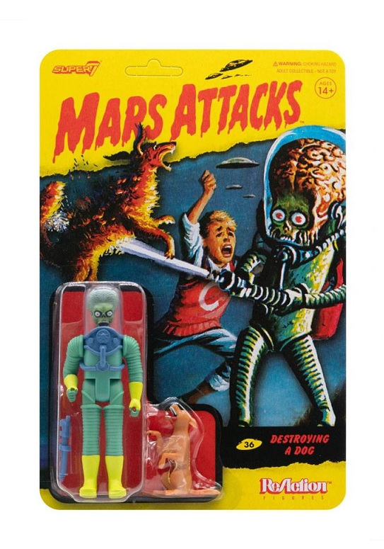 MARS ATTACKS REACTION DESTROYING A DOG