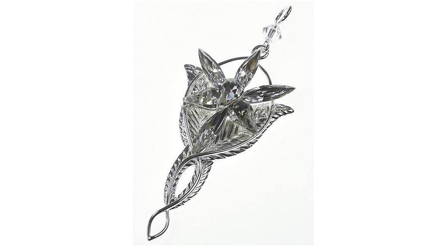 THE LORD OF THE RINGS COLGANTE EVENSTAR ARWEN BAÑADO EN PLATA