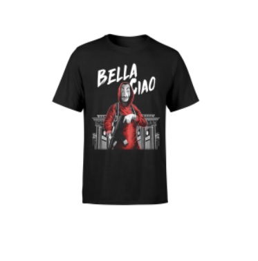 LA CASA DE PAPEL CAMISETA BELLA CIAO TALLA "S"