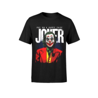 THE JOKER CAMISETA PUT ON A HAPPY FACE TALLA "M"