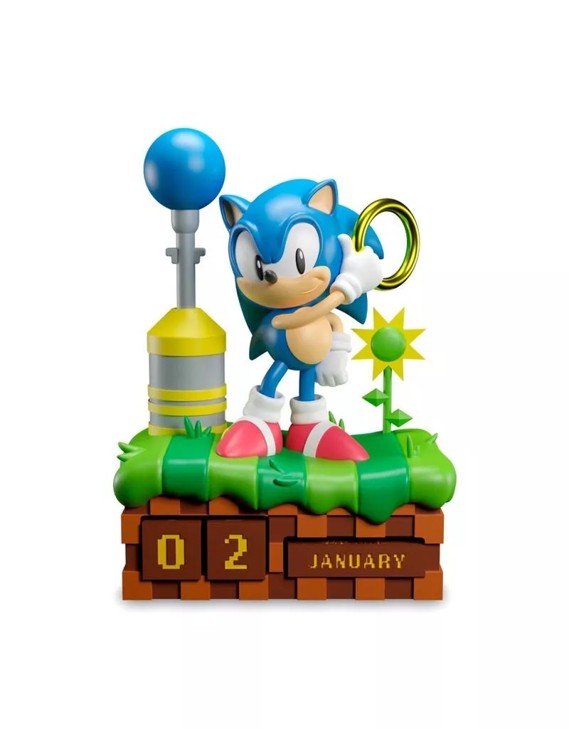 SONIC THE HEDGEHOG CALENDARIO PERPETUO 3D