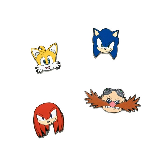 PIN SONIC THE HEDGHOG · SET DE 4 PINS SONIC