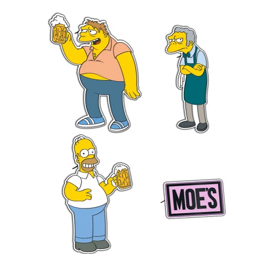 PIN SIMPSONS · SET DE 4 PINS THE SIMPSONS TABERNA DE MOE