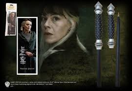HARRY POTTER NARCISSA MALFOY BOLIGRAFO VARITA Y MARCAPAGINAS