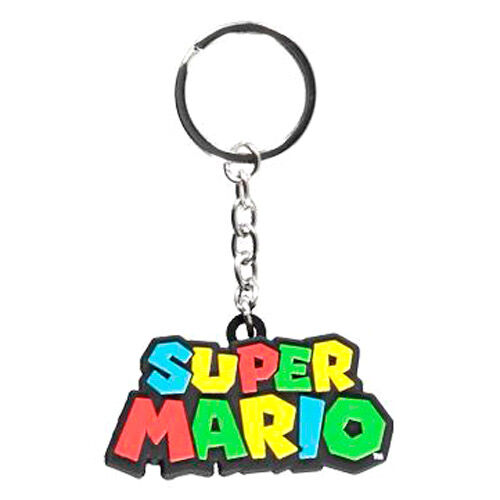 SUPER MARIO LLAVERO LOGO 3D