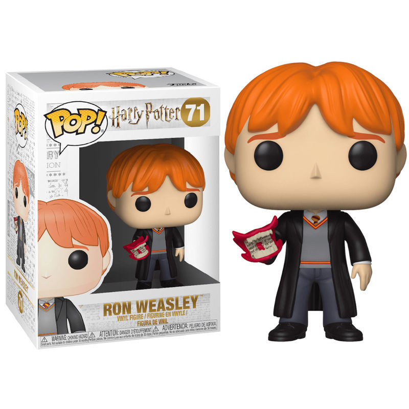 HARRY POTTER RON WEASLEY WITH HOWLER FIGURA POP 10 CM VINILO