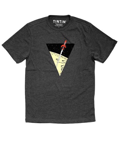 TINTIN CAMISETA TRIANGULO COHETE L