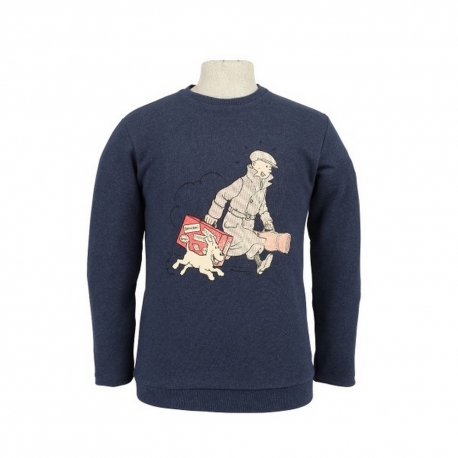 TINTIN SUDADERA ILS ARRIVENT AZUL PERSA - TALLA L