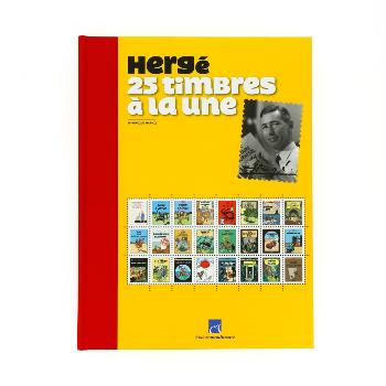 HERGE 25 TIMBRES A LA UNE