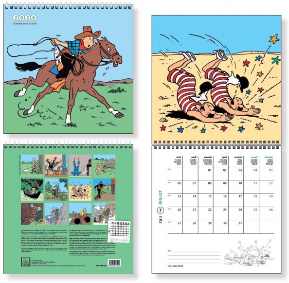 TINTIN CALENDARIO 2026