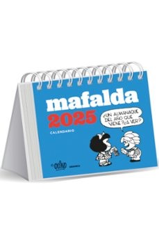 CALENDARIO 2025 MAFALDA ESCRITORIO-AZUL