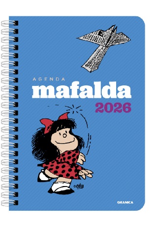 AGENDA 2026 MAFALDA ANILLADA COLUMNAS AZUL