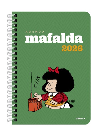 AGENDA 2026 MAFALDA ANILLADA MÓDULOS VERDE