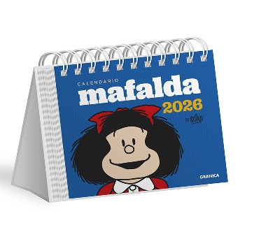 CALENDARIO 2026 MAFALDA ESCRITORIO AZUL