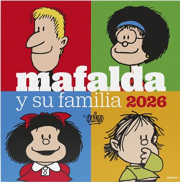 MAFALDA 2026 CALENDARIO PARED FAMILIA