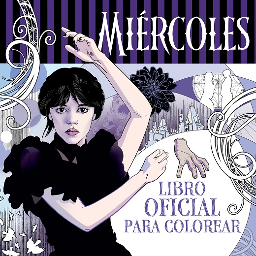 MIERCOLES ADDAMS · LIBRO OFICIAL PARA COLOREAR