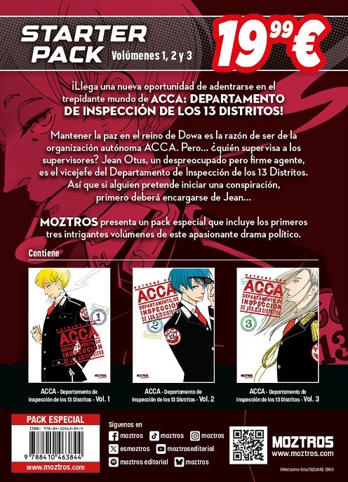 STARTER PACK ACCA DEPARTAMENTO DE INSPECCIÓN DE LOS 13 DISTRITOS