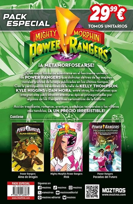 MIGHTY MORPHIN POWER RANGERS · PACK ESPECIAL