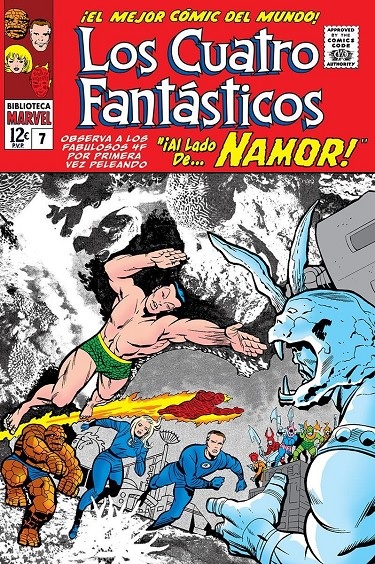 BIBLIOTECA MARVEL · LOS CUATRO FANTASTICOS 07