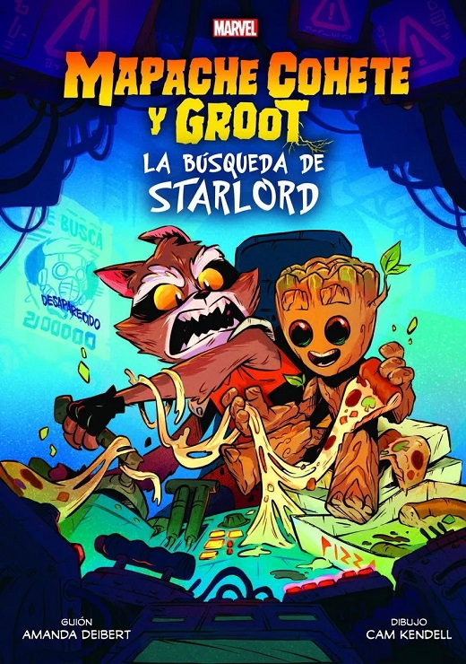 MARVEL SCHOLASTIC · MAPACHE COHETE Y GROOT: LA BÚSQUEDA DE STARLORD