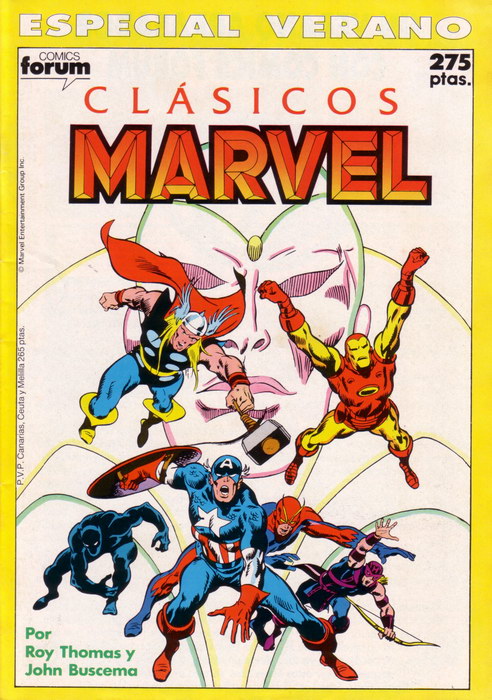 CLÁSICOS MARVEL ESPECIAL VERANO 1990