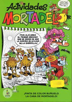 ACTIVIDADES MORTADELO: ¡PINTA DE COLOR BUÑUELO LA CARA DE MORTADELO!