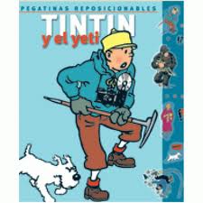 TINTIN Y EL YETI PEGATINAS REPOSICIONABLES