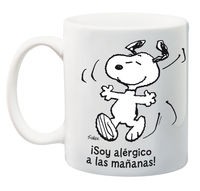 TAZA PEANUTS: ¡SOY ALERGICO A LAS MAÑANAS!