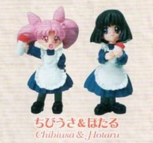 SAILOR MOON WORLD SERIES GASHAPON CHIBIUSA & HOTARU