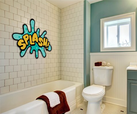ONOMATOPEYA PEQUEÑA SPLASH! AZUL Y AMARILLO