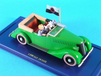 TINTIN COCHE L'AUTOMITRAILLEUSE COCHE AMETRALLADORA