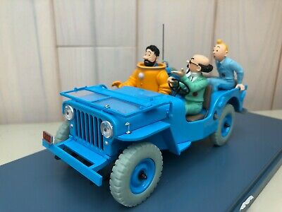 TINTIN COCHE JEEP AZUL