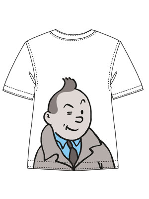 TINTIN CAMISETA TRIANGULO COHETE XL