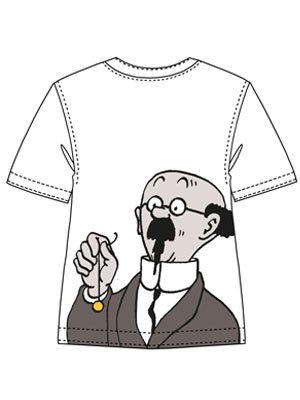 TINTIN CAMISETA RETRATO TINTIN & MILU (BLANCA) - TALLA S