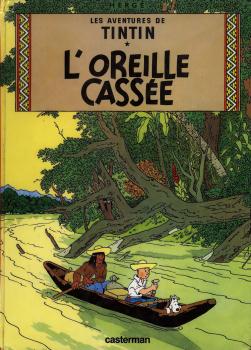 TINTIN POSTAL PORTADA TINTIN L'OREILLE CASSEE
