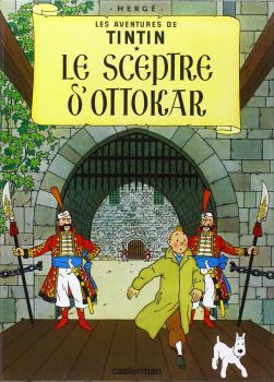 TINTIN POSTAL PORTADA TINTIN LE SCEPTRE D'OTTOKAR