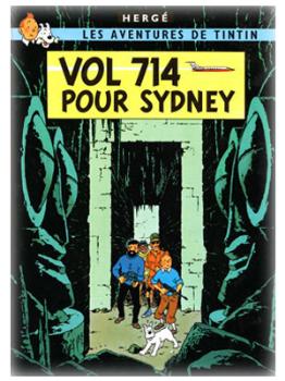 TINTIN POSTER PORTADA TINTIN  VOL 714 POUR SYDNEY