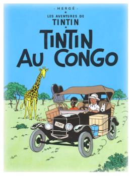 TINTIN POSTER PORTADA TINTIN AU CONGO