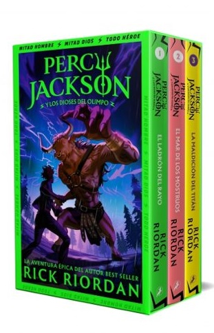 Percy Jackson y los dioses del Olimpo (estuche con: El ladrón del rayo|El mar de los monstruos|La maldición del Titán)
