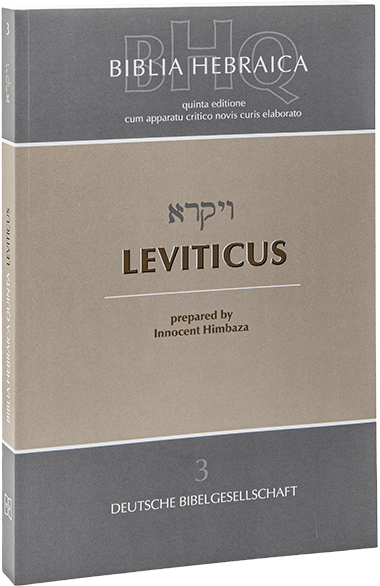 BIBLIA HEBRAICA QUINTA - 3 LEVITICUS