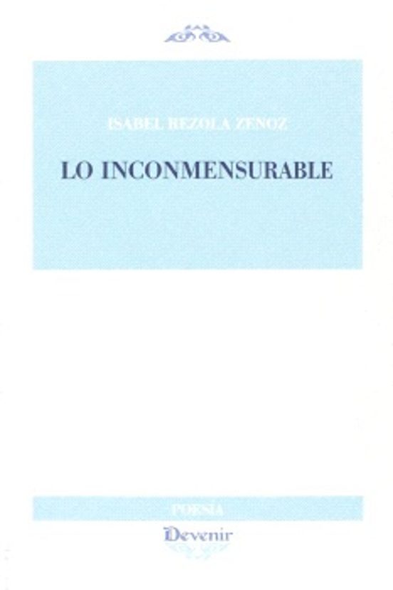 LO INCONMENSURABLE