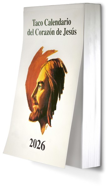 TACO 2026 CALENDARIO CLASICO CON IMAN DEL CORAZON DE JESUS