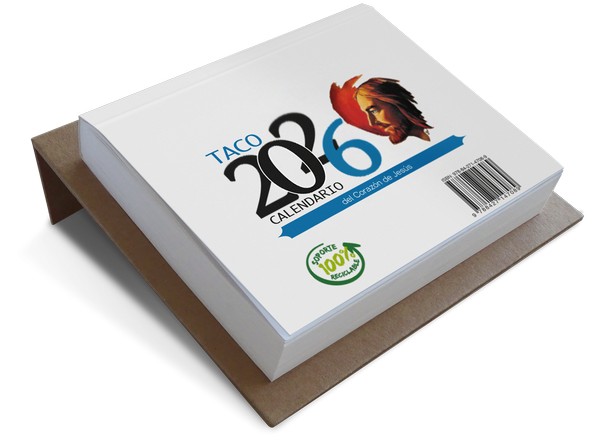 TACO 2026 CALENDARIO MESA  DEL CORAZON DE JESUS
