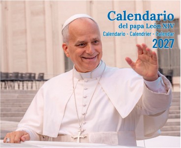 CALENDARIO DE FALDILLAS PAPA LEÓN XIV 2027