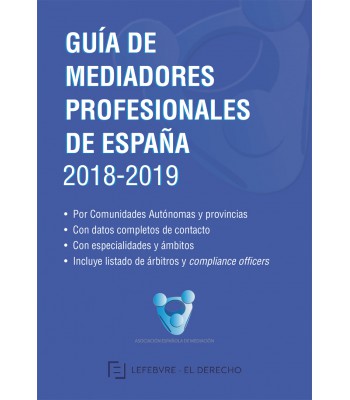 GUIA DE MEDIADORES PROFESIONALES DE ESPAÑA 2018-2019