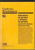 CUADERNOS METODOLOGICOS 51/INDICADORES DE PARTIDOS Y SISTEMAS DE PARTIDOS