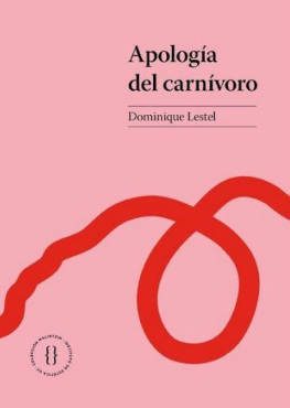 APOLOGÍA DEL CARNÍVORO