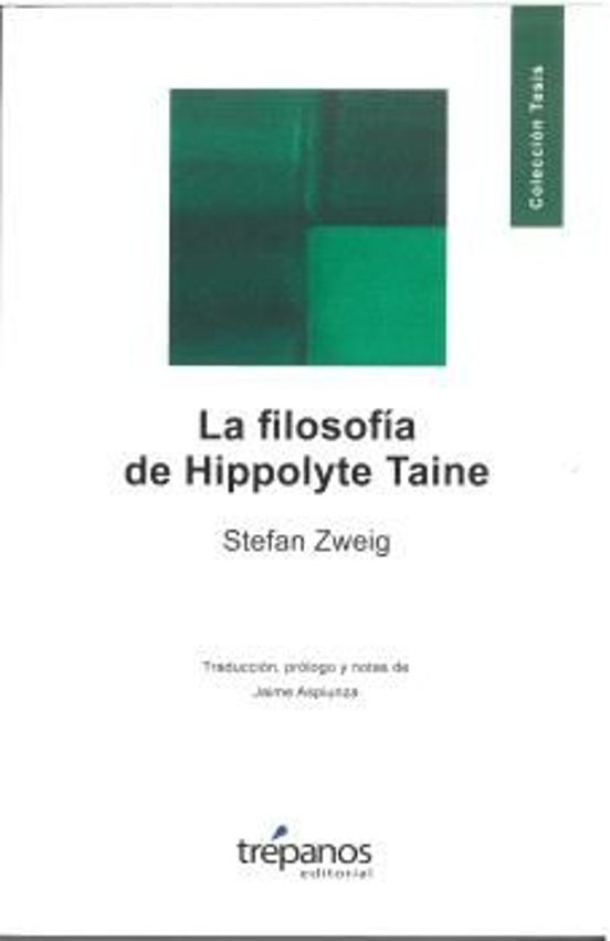 FILOSOFÍA DE HIPPOLYTE TAINE, LA